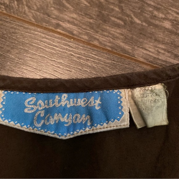 Vintage Southwest Canyon waist coast southwestern tapestry print - Picture 5 of 8